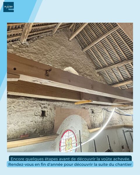 Rénovation Voûte - Yèvre-le-Châtel