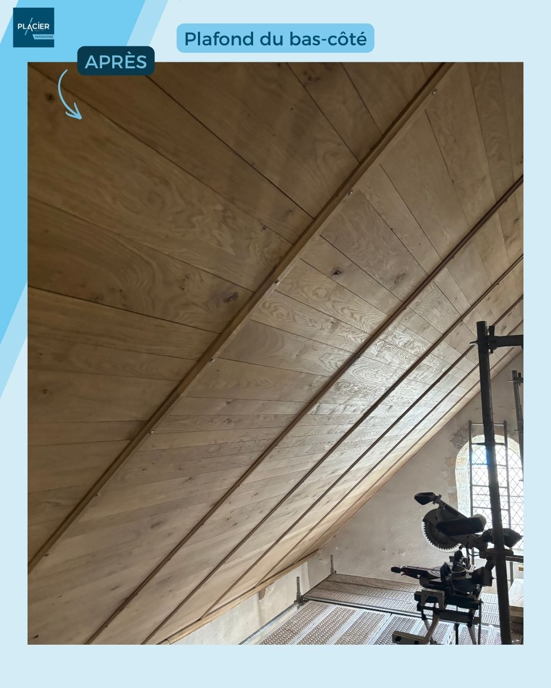 Voûte en bois - église Saint-Gault